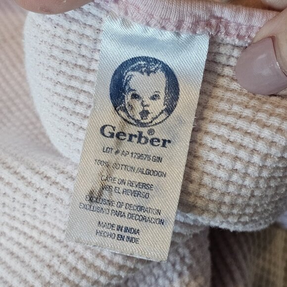 Gerber Thermal Waffle Baby Girl Blanket Pink Little Bunny Cotton‎ - Picture 6 of 7
